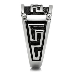 TK584 - High polished (no plating) Stainless Steel Ring with No Stone