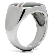 Load image into Gallery viewer, TK602 - High polished (no plating) Stainless Steel Ring with Epoxy  in Multi Color