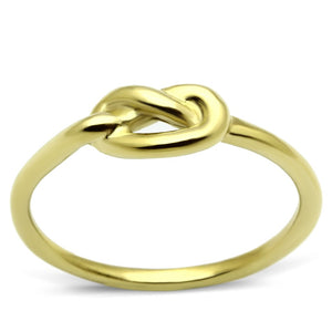 TK630G - IP Gold(Ion Plating) Stainless Steel Ring with No Stone