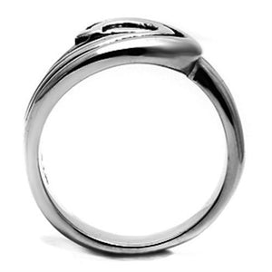 TK635 - High polished (no plating) Stainless Steel Ring with No Stone