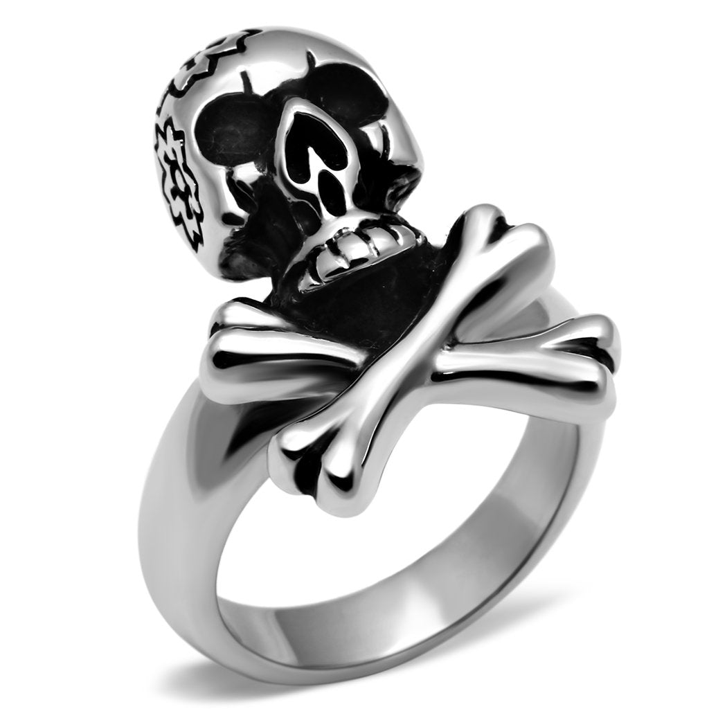 TK667 - High polished (no plating) Stainless Steel Ring with No Stone