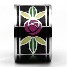 Load image into Gallery viewer, TK683 - High polished (no plating) Stainless Steel Ring with Epoxy  in Multi Color