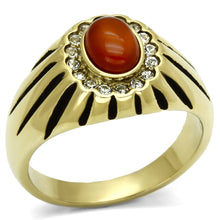 Load image into Gallery viewer, TK767 IP Gold(Ion Plating) Stainless Steel Ring with Semi-Precious in Siam