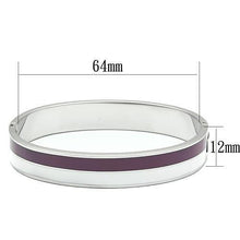 Load image into Gallery viewer, TK790 - High polished (no plating) Stainless Steel Bangle with Epoxy  in Multi Color