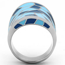 Load image into Gallery viewer, TK799 - High polished (no plating) Stainless Steel Ring with Epoxy  in Multi Color