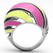 Load image into Gallery viewer, TK803 - High polished (no plating) Stainless Steel Ring with Epoxy  in Multi Color
