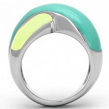 Load image into Gallery viewer, TK813 - High polished (no plating) Stainless Steel Ring with Epoxy  in Multi Color