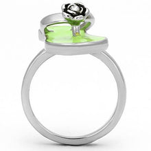 Load image into Gallery viewer, TK814 - High polished (no plating) Stainless Steel Ring with Top Grade Crystal  in Clear