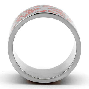 TK821 - High polished (no plating) Stainless Steel Ring with Epoxy  in Siam
