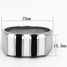 Load image into Gallery viewer, TK849 - High polished (no plating) Stainless Steel Ring with Epoxy  in Multi Color