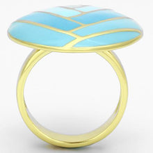Load image into Gallery viewer, TK874 - IP Gold(Ion Plating) Stainless Steel Ring with Epoxy  in Multi Color