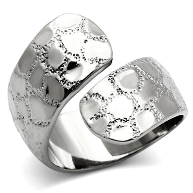 TK936 - High polished (no plating) Stainless Steel Ring with No Stone