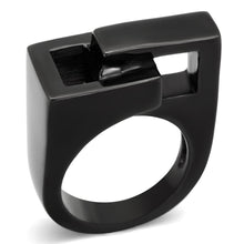 Load image into Gallery viewer, TK989 - IP Black(Ion Plating) Stainless Steel Ring with No Stone