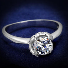 Load image into Gallery viewer, TS399 - Rhodium 925 Sterling Silver Ring with AAA Grade CZ  in Clear