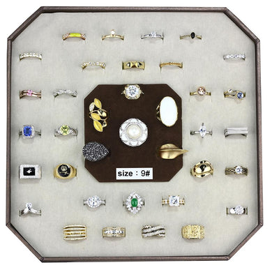 VK-001-SIZE9 - Assorted Brass Ring with Assorted  in Assorted