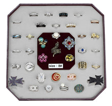 Load image into Gallery viewer, VK-004-SIZE8 - Assorted Brass Ring with Assorted  in Assorted