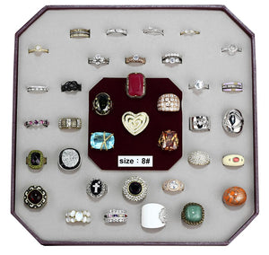 VK-008-SIZE8 - Assorted Brass Ring with Assorted  in Assorted