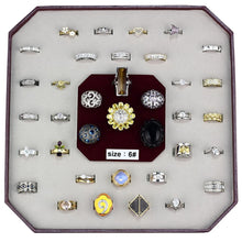 Load image into Gallery viewer, VK-009-SIZE6 - Assorted Brass Ring with Assorted  in Assorted