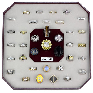 VK-009-SIZE6 - Assorted Brass Ring with Assorted  in Assorted