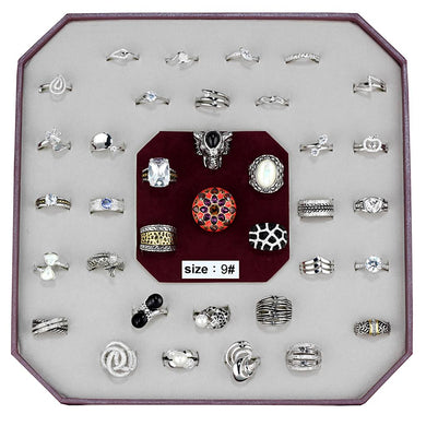 VK-011-SIZE9 - Assorted Brass Ring with Assorted  in Assorted