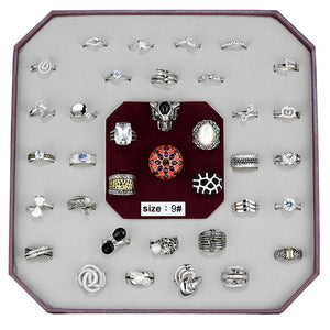 VK-011-SIZE9 - Assorted Brass Ring with Assorted  in Assorted