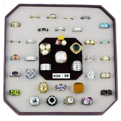 VK-014-SIZE8 - Assorted Brass Ring with Assorted  in Assorted
