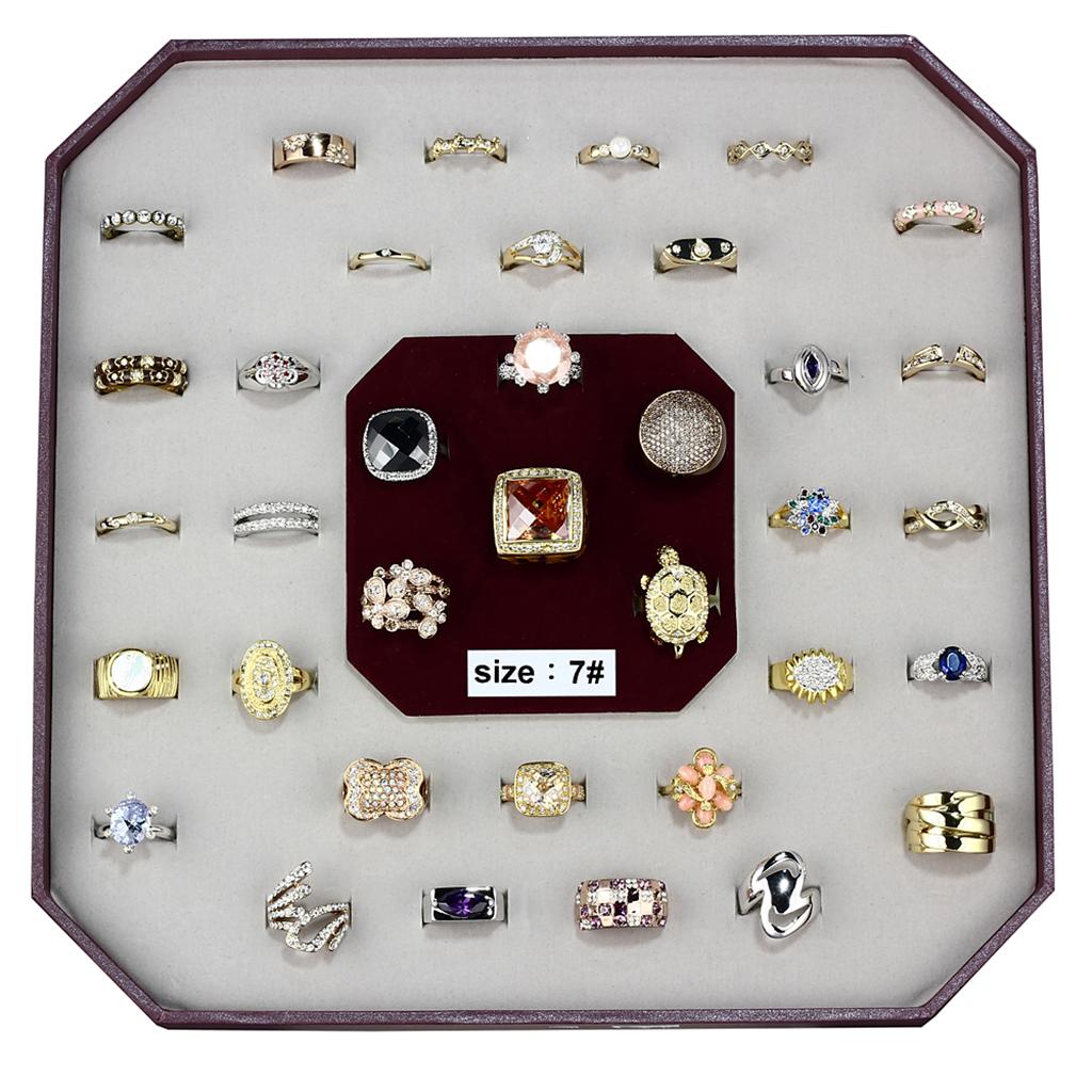 VK-015-SIZE7 - Assorted Brass Ring with Assorted  in Assorted