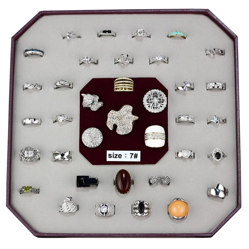 VK-017-SIZE7 - Assorted Brass Ring with Assorted  in Assorted