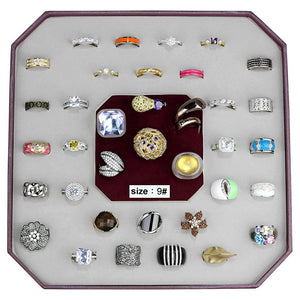 VK-019-SIZE9 - Assorted Brass Ring with Assorted  in Assorted