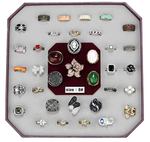 VK-021-SIZE8 - Assorted Brass Ring with Assorted  in Assorted