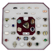 Load image into Gallery viewer, VK-023-SIZE8 - Assorted Brass Ring with Assorted  in Assorted