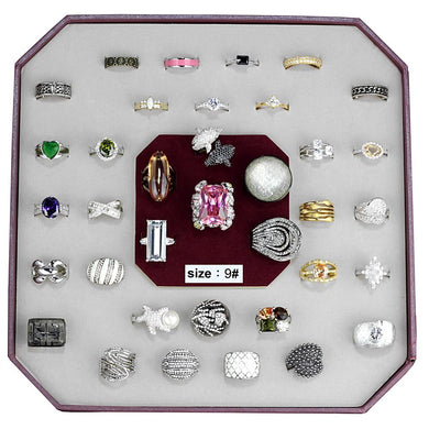 VK-023-SIZE9 - Assorted Brass Ring with Assorted  in Assorted