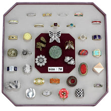 Load image into Gallery viewer, VK-027-SIZE8 - Assorted Brass Ring with Assorted  in Assorted