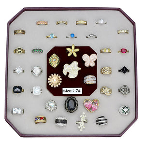 VK-028-SIZE7 - Assorted Brass Ring with Assorted  in Assorted