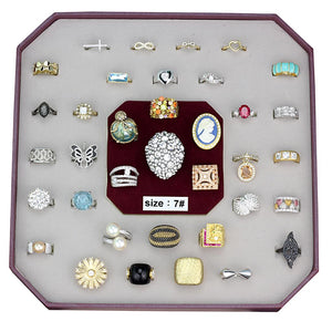 VK-029-SIZE7 - Assorted Brass Ring with Assorted  in Assorted