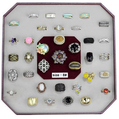 VK-029-SIZE8 - Assorted Brass Ring with Assorted  in Assorted