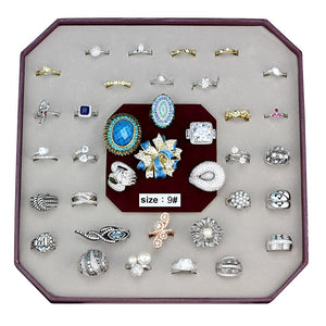 VK-029-SIZE9 - Assorted Brass Ring with Assorted  in Assorted
