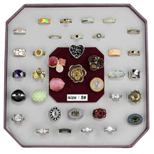 Load image into Gallery viewer, VK-031-SIZE8 - Assorted Brass Ring with Assorted  in Assorted