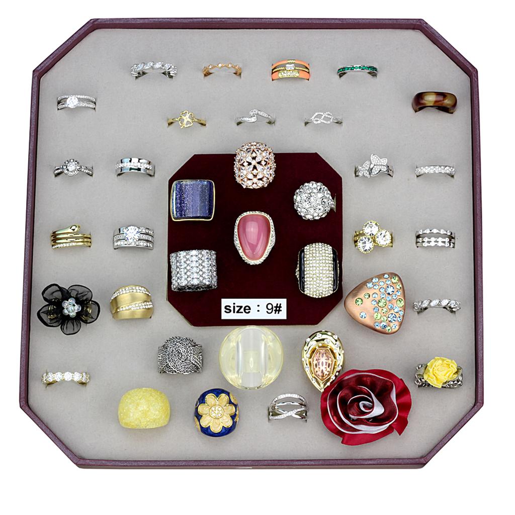 VK-031-SIZE9 - Assorted Brass Ring with Assorted  in Assorted