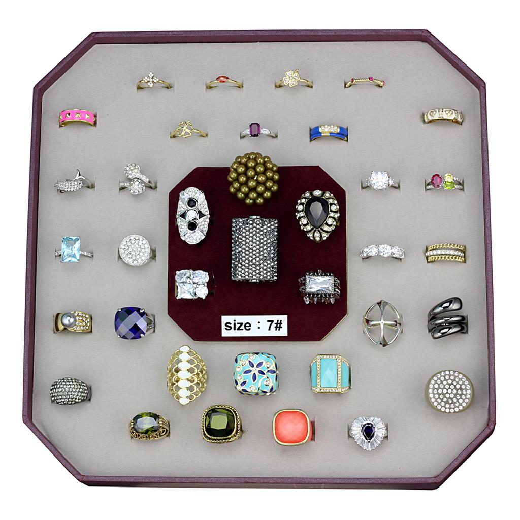 VK-032-SIZE7 - Assorted Brass Ring with Assorted  in Assorted