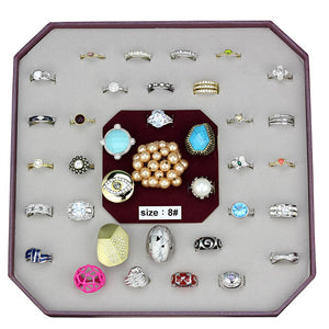 VK-046-SIZE8 - Assorted Brass Ring with Assorted  in Assorted