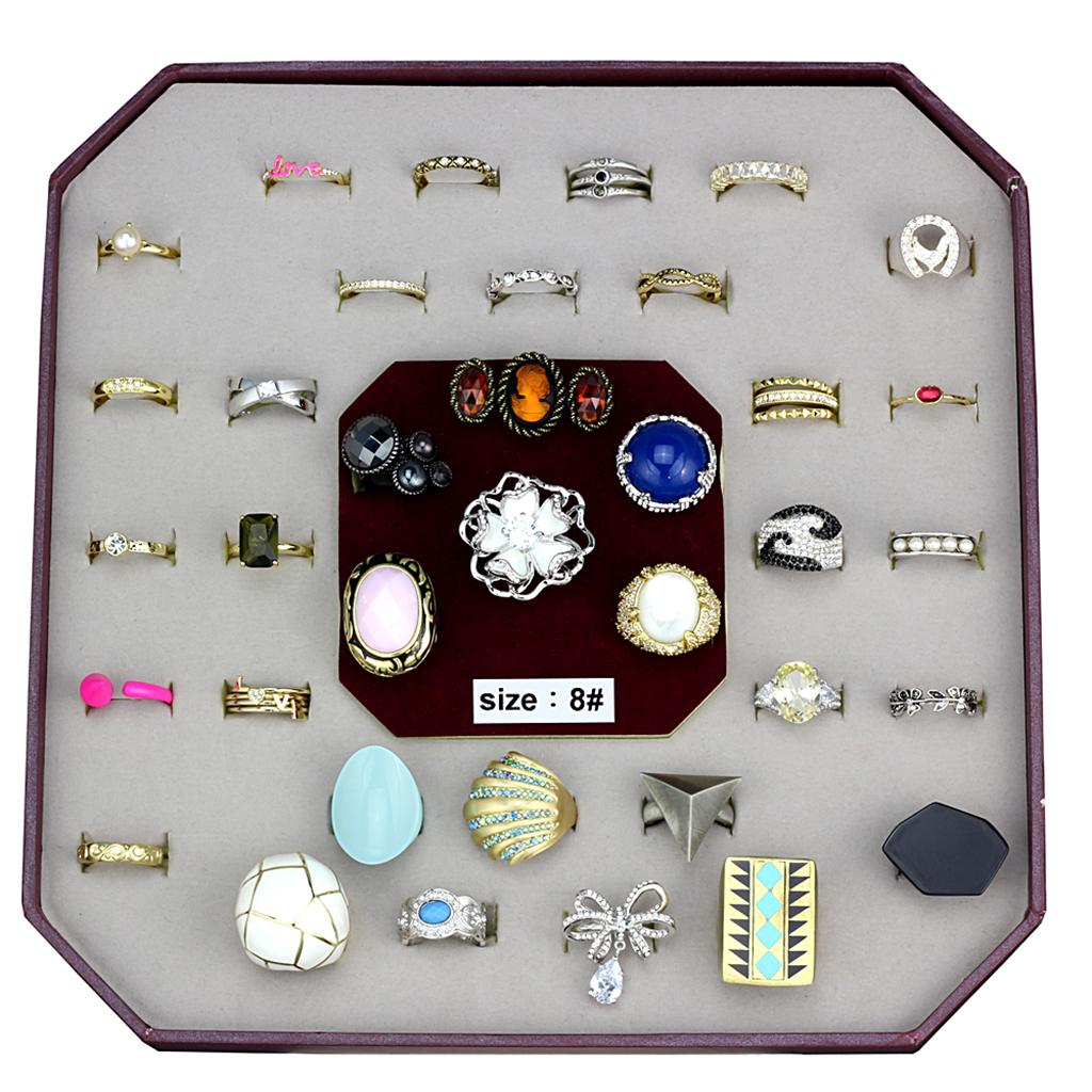 VK-050-SIZE8 - Assorted Brass Ring with Assorted  in Assorted