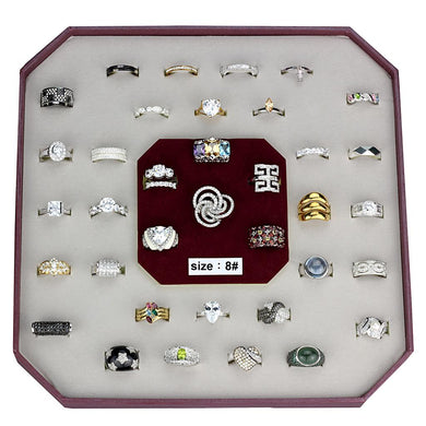 VK925-002-SIZE8 - Assorted 925 Sterling Silver Ring with Assorted  in Assorted