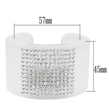 Load image into Gallery viewer, VL026 -  Resin Bangle with Top Grade Crystal  in Clear