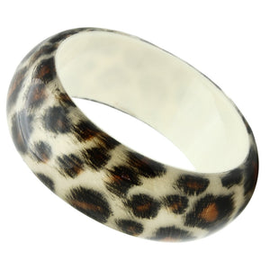 VL033 -  Resin Bangle with Synthetic Synthetic Stone in Animal pattern