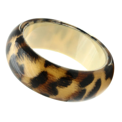 VL034 -  Resin Bangle with Synthetic Synthetic Stone in Animal pattern
