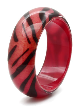 VL036 -  Resin Bangle with Synthetic Synthetic Stone in Animal pattern